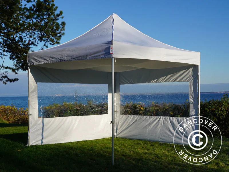 FleXtents loftdrapering, Hvid, til 4x4m Foldetelte - Image 13