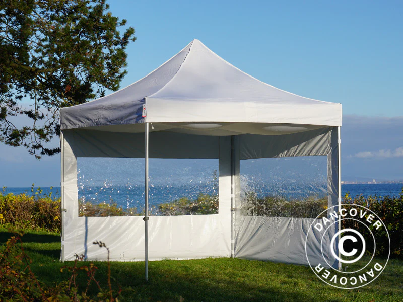 FleXtents loftdrapering, Hvid, til 4x4m Foldetelte - Image 14