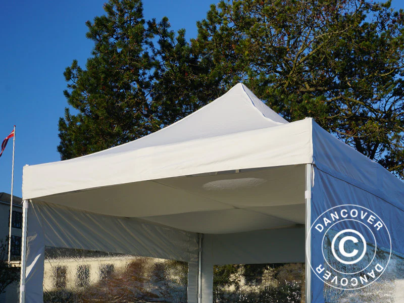 FleXtents loftdrapering, Hvid, til 4x4m Foldetelte - Image 15