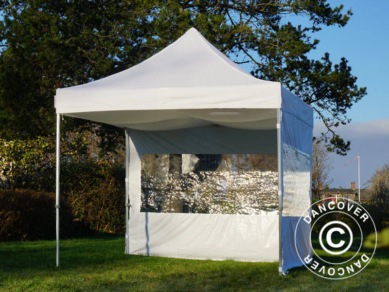 FleXtents loftdrapering, Hvid, til 4x4m Foldetelte - Image 17