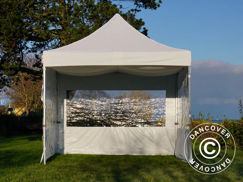 FleXtents loftdrapering, Hvid, til 4x4m Foldetelte - Image 34