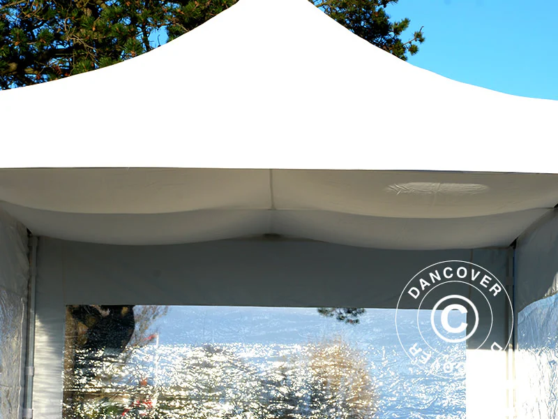 FleXtents loftdrapering, Hvid, til 4x4m Foldetelte - Image 4