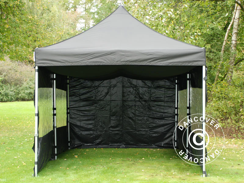 FleXtents loftdrapering, Sort, til 3x6m Foldetelte - Image 2