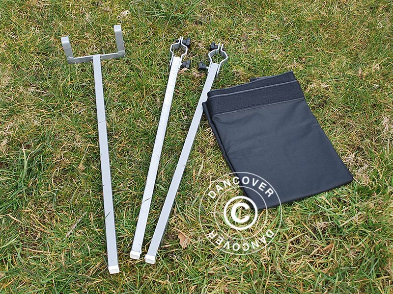 FleXtents PRO 3m udhæng, Sort m/beslag - Image 5