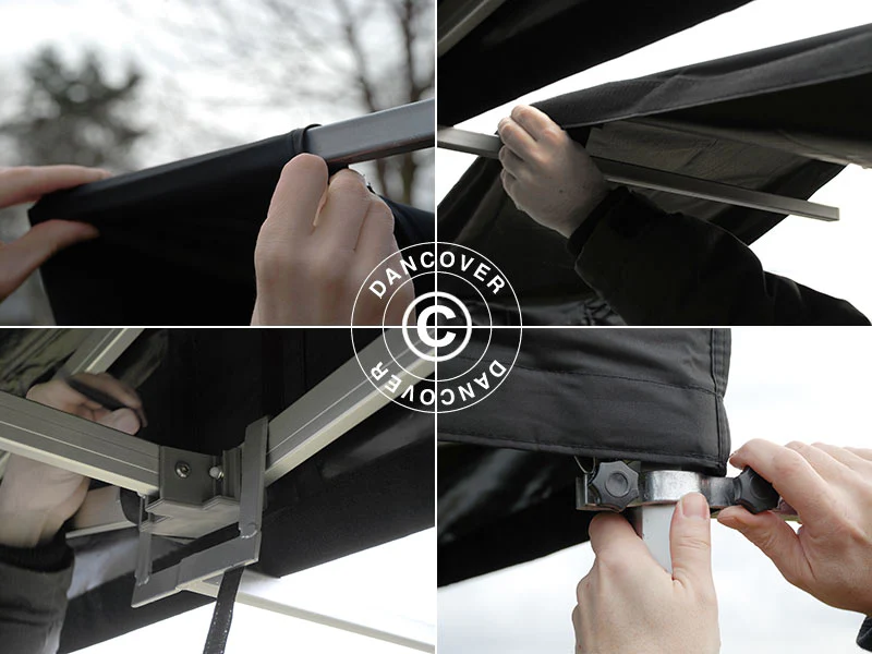 FleXtents PRO 3m udhæng, Sort m/beslag - Image 6