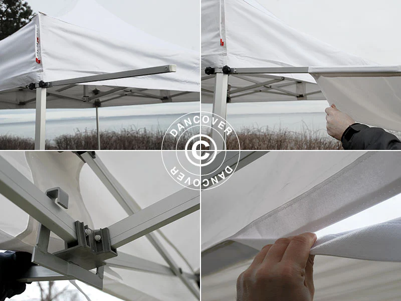FleXtents Xtreme 50 3m udhæng, Hvid m/beslag - Image 7
