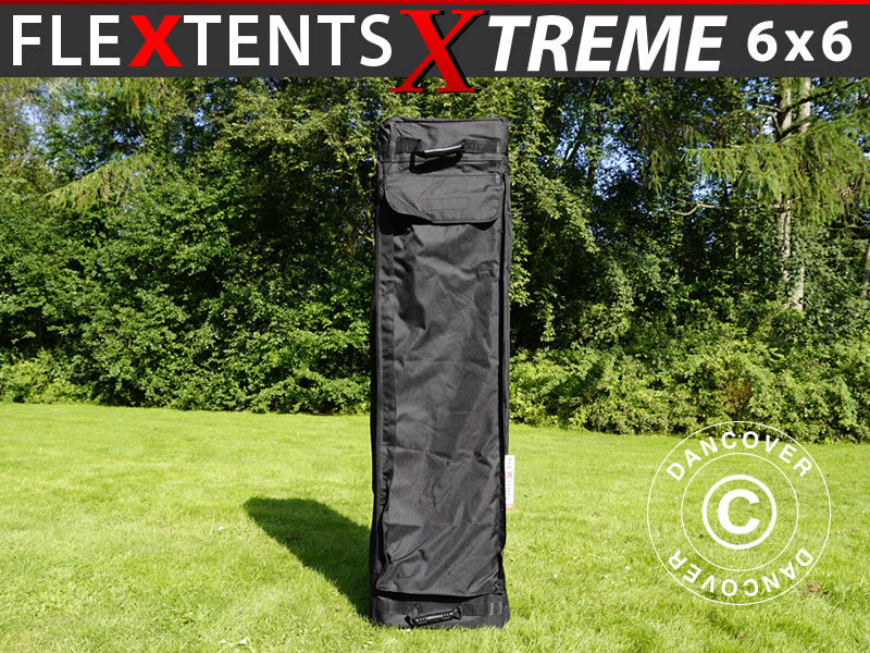 FleXtents Xtreme 50 Bæretaske m/hjul 6x6m, Sort