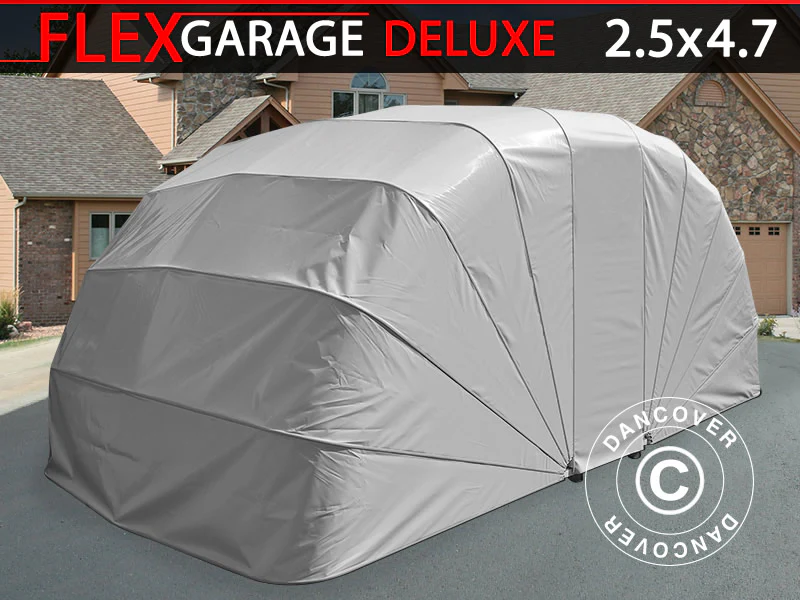 Foldegarage (Bil), ECO, 2,5x4,7x2m, Grå