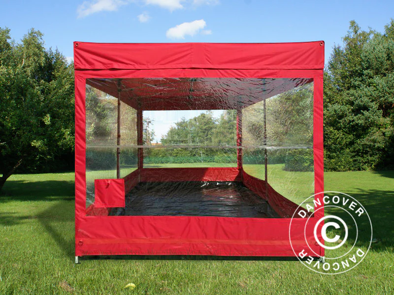 Foldegarage FleX Carcover, 3x6m, Rød - Image 3