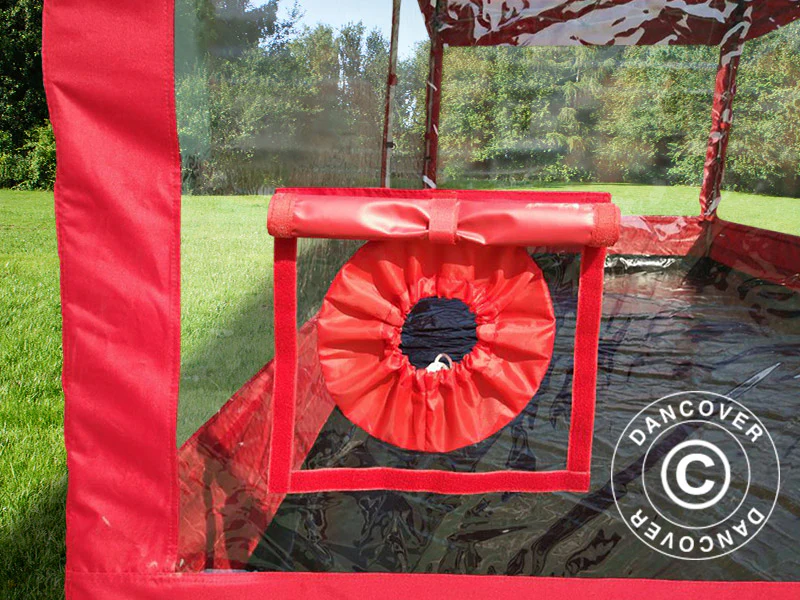 Foldegarage FleX Carcover, 3x6m, Rød - Image 4