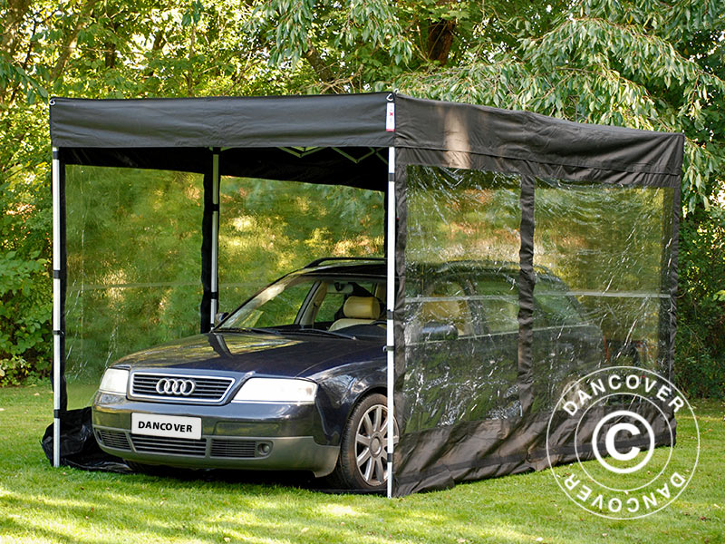 Foldegarage FleX Carcover, 3x6m, Sort - Image 5