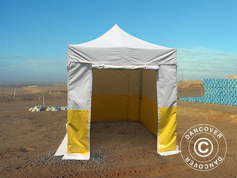 Foldetelt FleXtents® PRO 2,5x2,5m, PVC, Arbejdstelt, Flammehæmmende, inkl. 4 sidevægge - Image 5