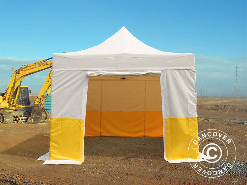 Foldetelt FleXtents® PRO 3x3m, PVC, Arbejdstelt, Flammehæmmende, inkl. 4 sidevægge - Image 2