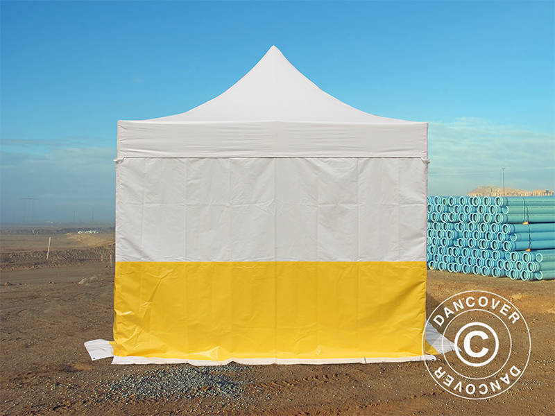 Foldetelt FleXtents® PRO 3x3m, PVC, Arbejdstelt, Flammehæmmende, inkl. 4 sidevægge - Image 3