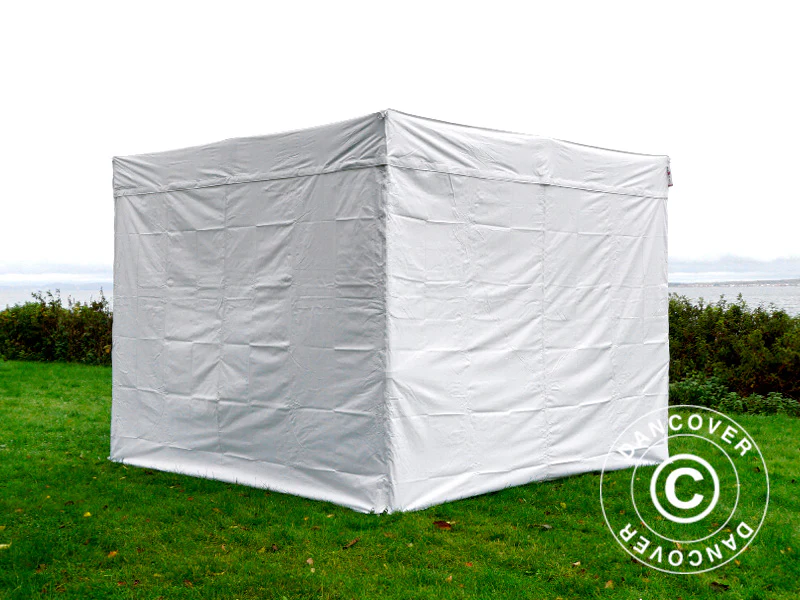 Foldetelt FleXtents® PRO Exhibition m/sidevægge, 3x3m, Hvid, Brandhæmmende - Image 18
