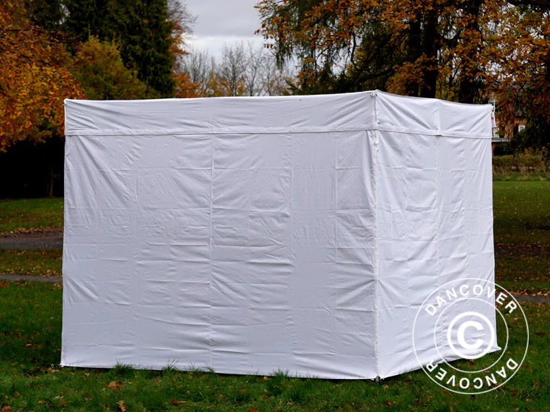 Foldetelt FleXtents® PRO Exhibition m/sidevægge, 3x3m, Hvid, Brandhæmmende - Image 22