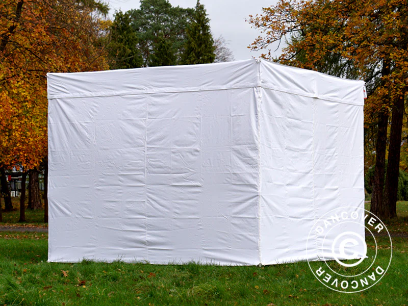 Foldetelt FleXtents® PRO Exhibition m/sidevægge, 3x3m, Hvid, Brandhæmmende - Image 27