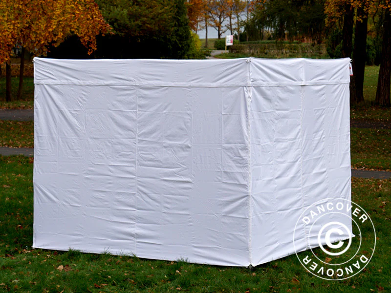 Foldetelt FleXtents® PRO Exhibition m/sidevægge, 3x3m, Hvid, Brandhæmmende - Image 29