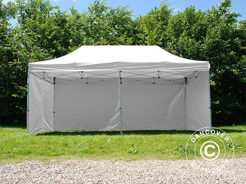 Foldetelt FleXtents® Steel, akutberedskabstelt, 3x6m, Hvid, inkl. 6 sidevægge - Image 6