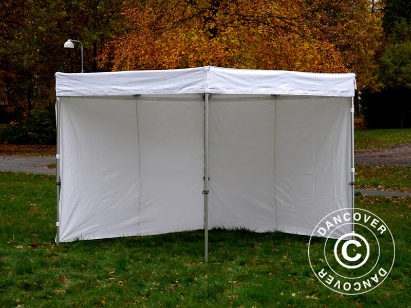 Foldetelt FleXtents® Xtreme 50 Exhibition m/sidevægge, 3x3m, Hvid, Brandhæmmende - Image 12