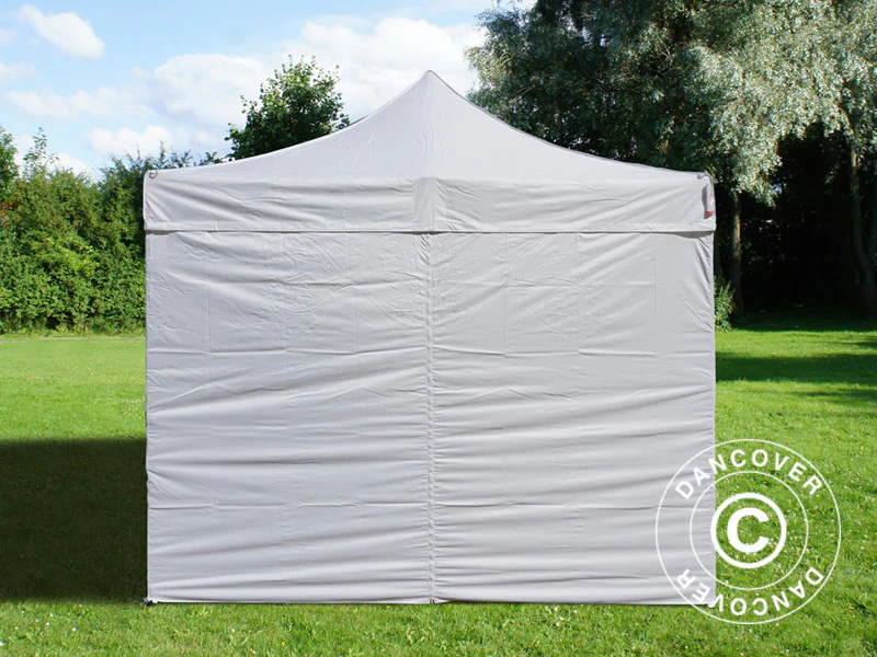 Foldetelt FleXtents Basic v.3, 3x3m Hvid, inkl. 4 sider - Image 3