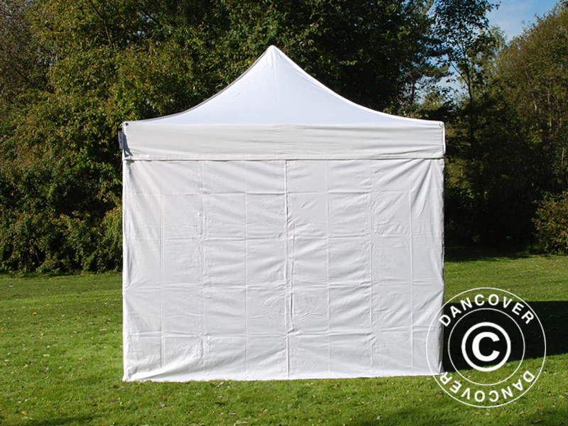 Foldetelt FleXtents Basic v.3, 4x4m Hvid, inkl. 4 sider - Image 3