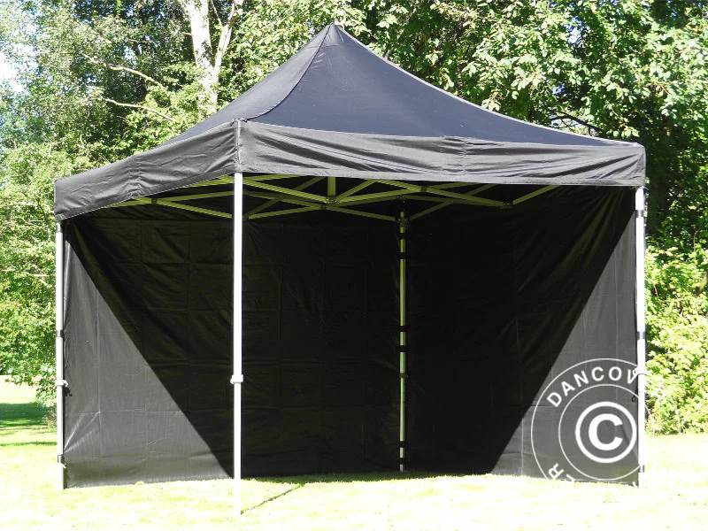 Foldetelt FleXtents PRO 2,5x2,5m Sort, inkl. 4 sider - Image 16