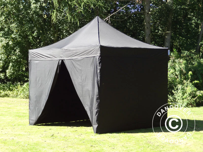 Foldetelt FleXtents PRO 2,5x2,5m Sort, inkl. 4 sider - Image 9