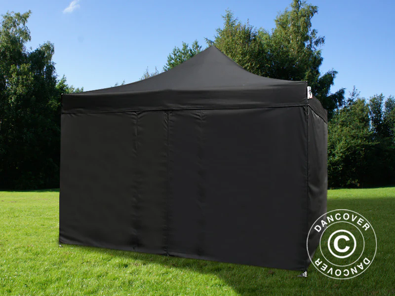 Foldetelt FleXtents PRO 3,5x3,5m Sort, inkl. 4 sider - Image 5