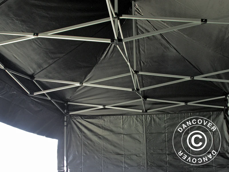 Foldetelt FleXtents PRO 3,5x7m Sort, inkl. 6 sider - Image 4