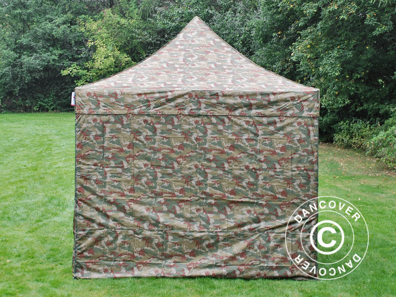 Foldetelt FleXtents PRO 3x3m Camouflage/Militær, inkl. 4 sider - Image 16