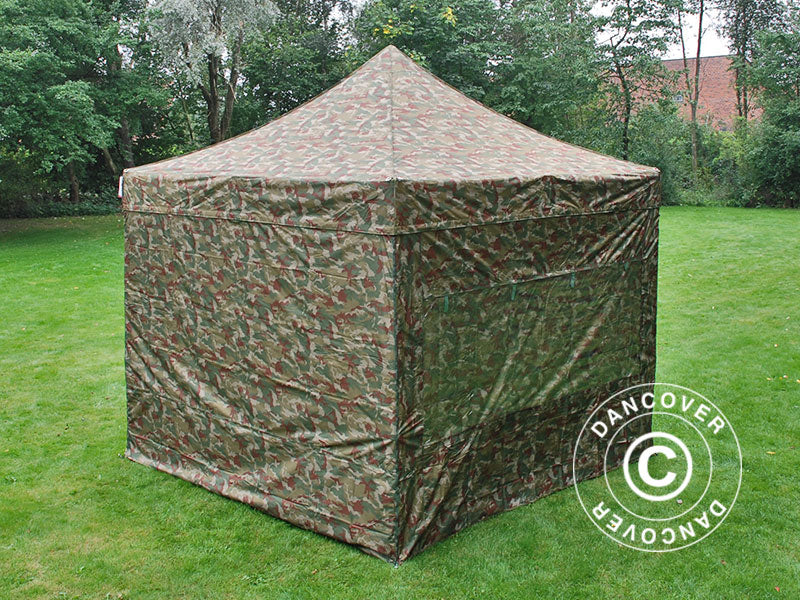 Foldetelt FleXtents PRO 3x3m Camouflage/Militær, inkl. 4 sider - Image 17