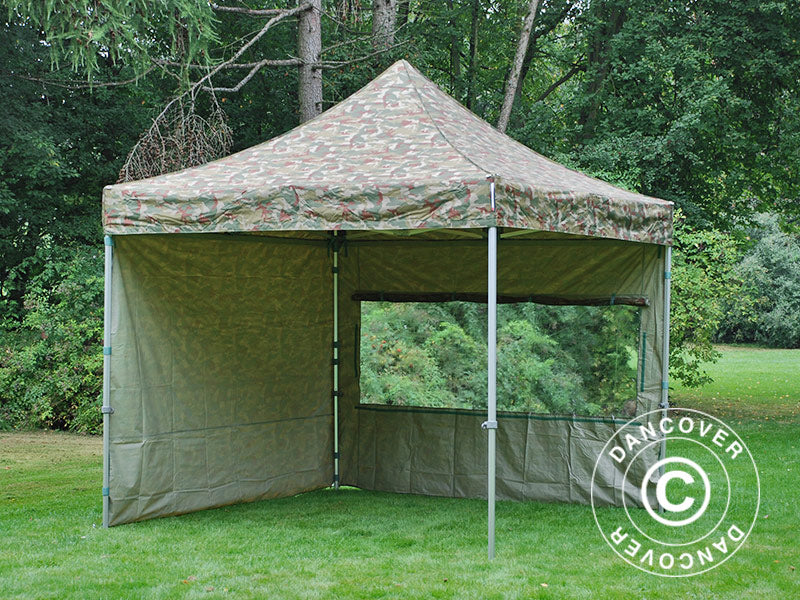 Foldetelt FleXtents PRO 3x3m Camouflage/Militær, inkl. 4 sider - Image 22