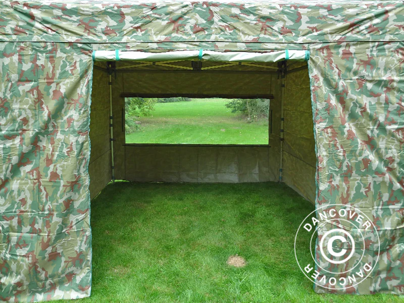 Foldetelt FleXtents PRO 3x3m Camouflage/Militær, inkl. 4 sider - Image 23