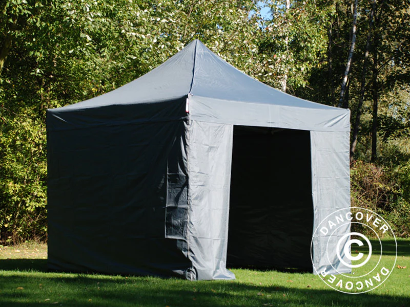 Foldetelt FleXtents PRO 3x3m Grå, inkl. 4 sider - Image 11