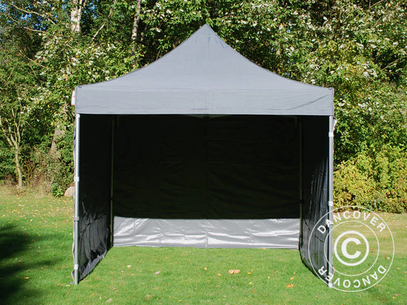 Foldetelt FleXtents PRO 3x3m Grå, inkl. 4 sider - Image 12