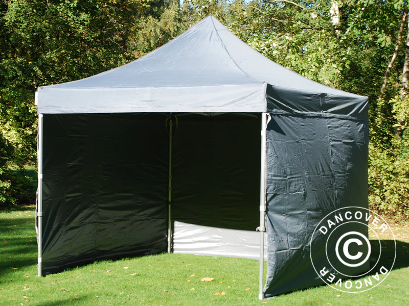 Foldetelt FleXtents PRO 3x3m Grå, inkl. 4 sider - Image 13