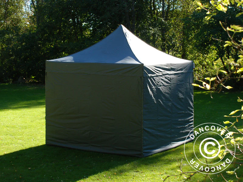 Foldetelt FleXtents PRO 3x3m Grå, inkl. 4 sider - Image 5