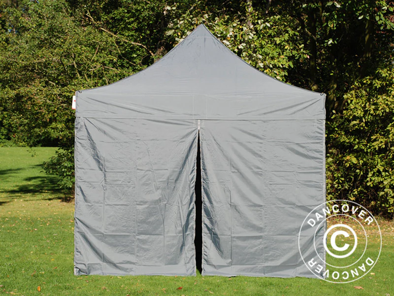 Foldetelt FleXtents PRO 3x3m Grå, inkl. 4 sider - Image 7