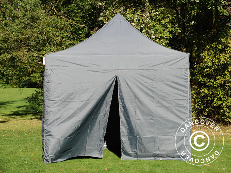 Foldetelt FleXtents PRO 3x3m Grå, inkl. 4 sider - Image 8