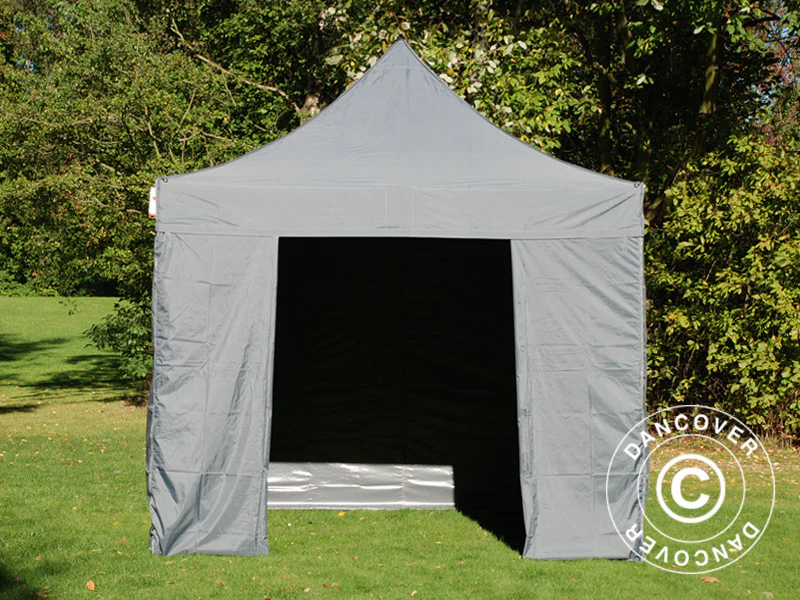 Foldetelt FleXtents PRO 3x3m Grå, inkl. 4 sider - Image 9