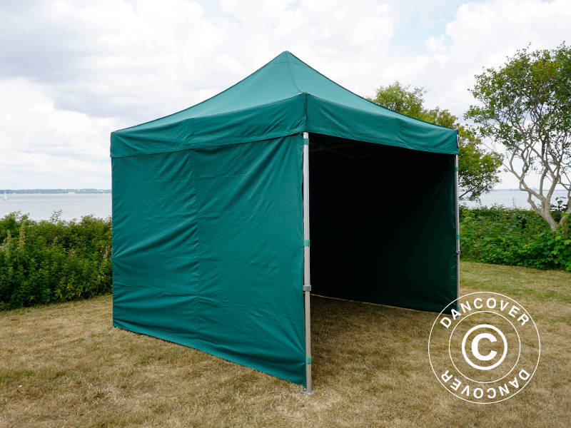 Foldetelt FleXtents PRO 3x3m Grøn, inkl. 4 sider - Image 10
