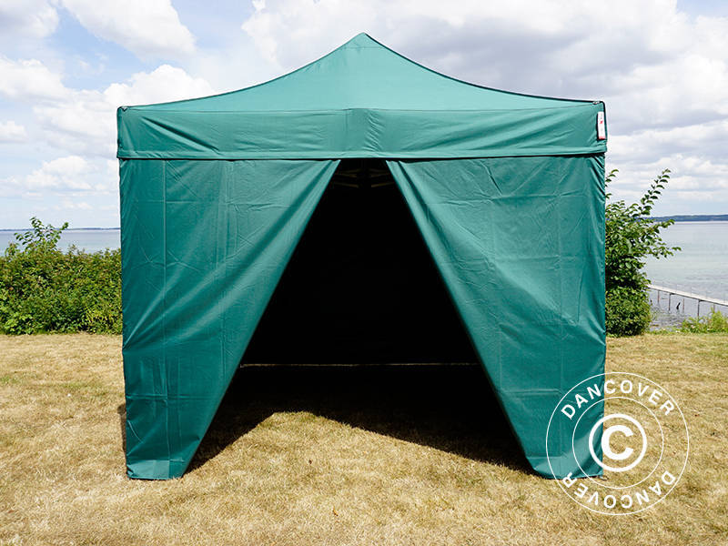 Foldetelt FleXtents PRO 3x3m Grøn, inkl. 4 sider - Image 3