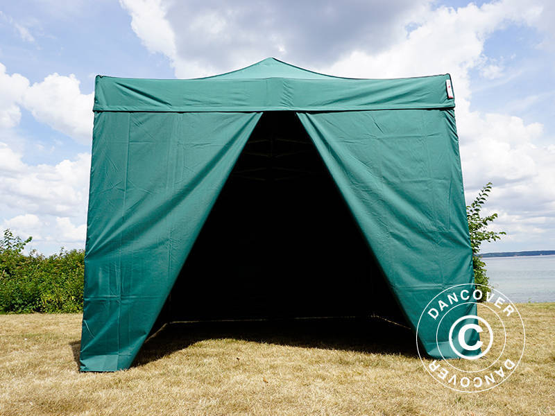 Foldetelt FleXtents PRO 3x3m Grøn, inkl. 4 sider - Image 7