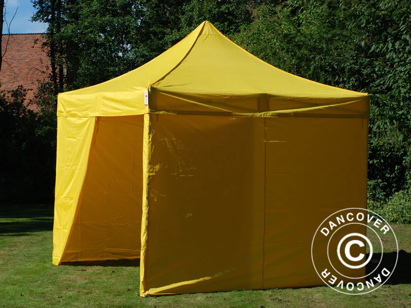 Foldetelt FleXtents PRO 3x3m Gul, inkl. 4 sider - Image 13