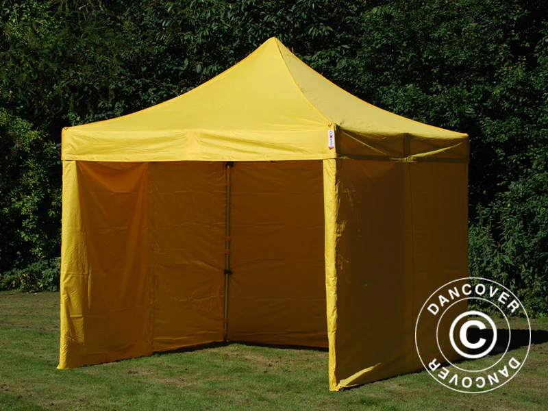 Foldetelt FleXtents PRO 3x3m Gul, inkl. 4 sider - Image 16