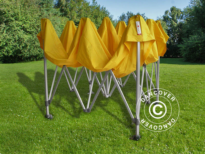 Foldetelt FleXtents PRO 3x3m Gul, inkl. 4 sider - Image 21
