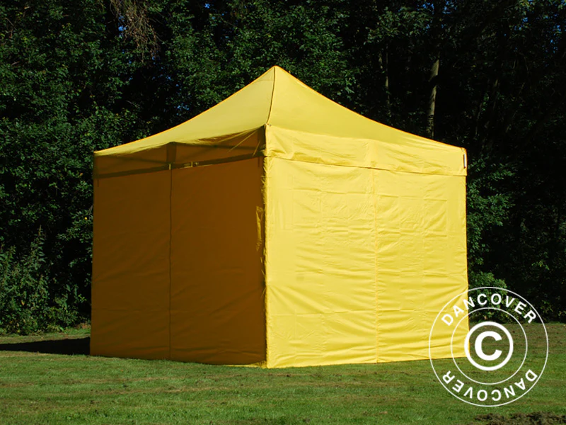 Foldetelt FleXtents PRO 3x3m Gul, inkl. 4 sider - Image 5