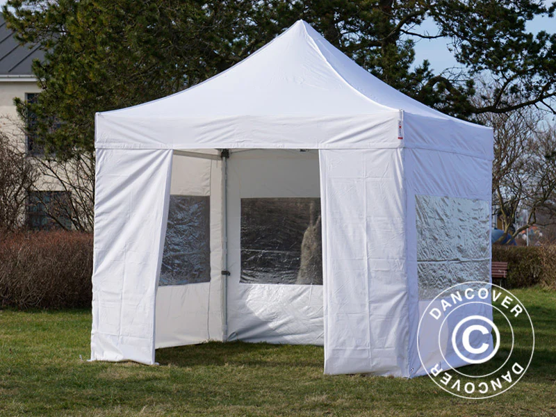 Foldetelt FleXtents PRO 3x3m Hvid,  inkl. 4 sider - Image 12