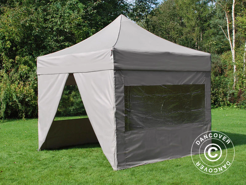Foldetelt FleXtents PRO 3x3m Latte, inkl. 4 sider - Image 2